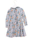 A Blue Long Sleeve Dresses from Velveteen in size 6T for girl. (Back View)