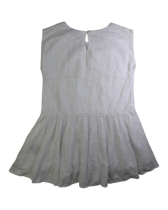 A White Sleeveless Dresses from Vilebrequin in size 10Y for girl. (Back View)