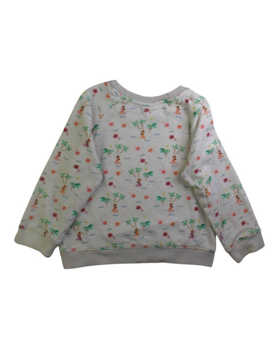 A White Crewneck Sweatshirts from Bonton in size 4T for girl. (Back View)