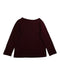 A Burgundy Long Sleeve Tops from Bonpoint in size 4T for girl. (Back View)