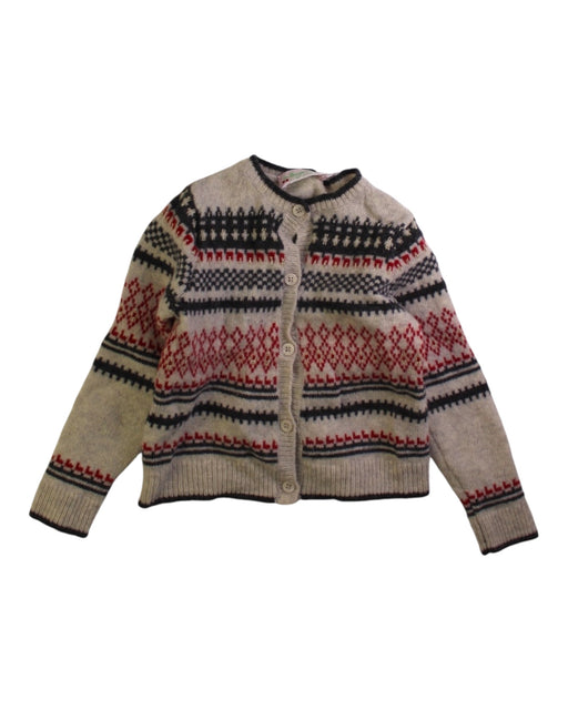 A Red Cardigans from Bonpoint in size 4T for girl. (Front View)