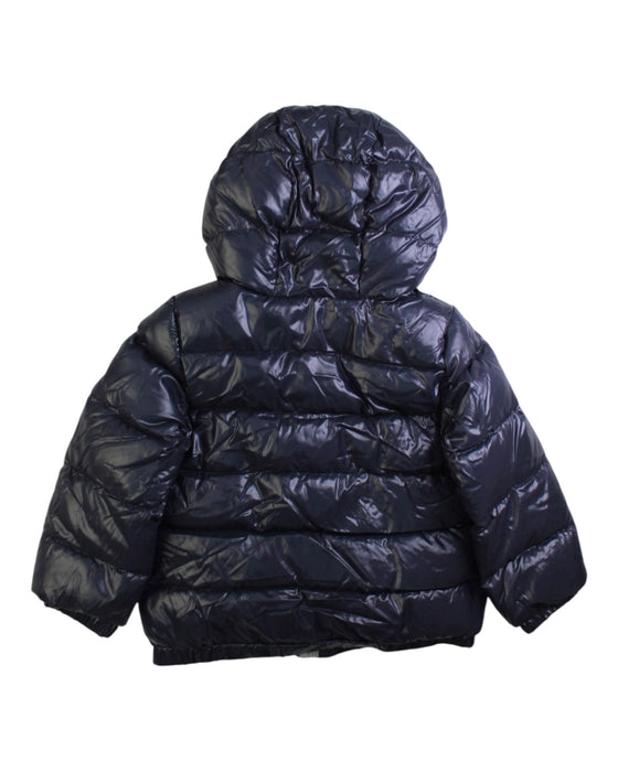 A Navy Puffer/Quilted Jackets from Moncler in size 2T for neutral. (Back View)