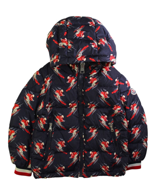 A Navy Puffer/Quilted Coats & Outerwear from Moncler in size 4T for neutral. (Front View)