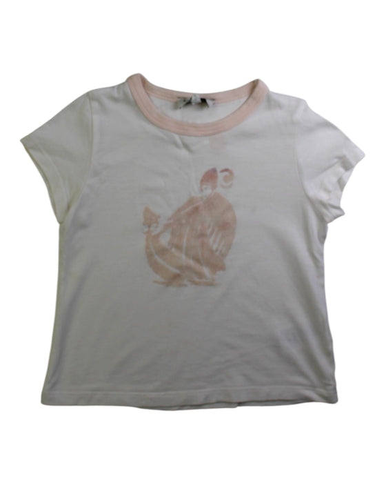 A White Short Sleeve T Shirts from Lanvin Petite in size 4T for girl. (Front View)