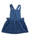 A Blue Overall Dresses from Petit Bateau in size 12-18M for girl. (Front View)