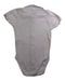 A Ivory Short Sleeve Bodysuits from Petit Bateau in size 12-18M for girl. (Back View)