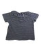 A Navy Short Sleeve Tops from Petit Bateau in size 12-18M for girl. (Back View)