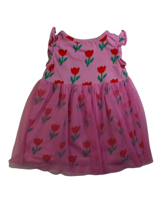 A Pink Sleeveless Dresses from Hanna Andersson in size 12-18M for girl. (Back View)