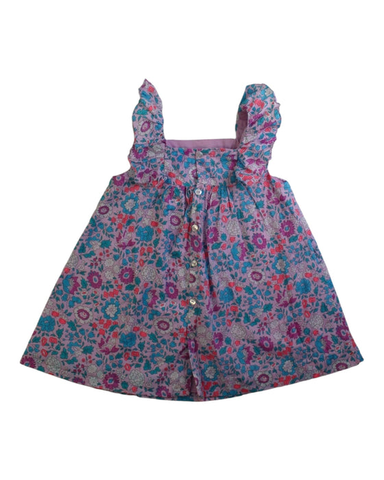 A Pink Sleeveless Dresses from Jacadi in size 12-18M for girl. (Back View)
