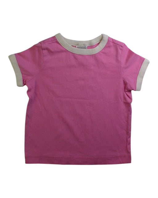 A Pink Short Sleeve T Shirts from Hanna Andersson in size 12-18M for girl. (Front View)