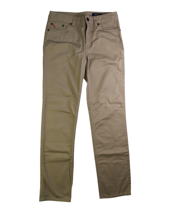A Beige Casual Pants from Polo Ralph Lauren in size 12Y for boy. (Front View)