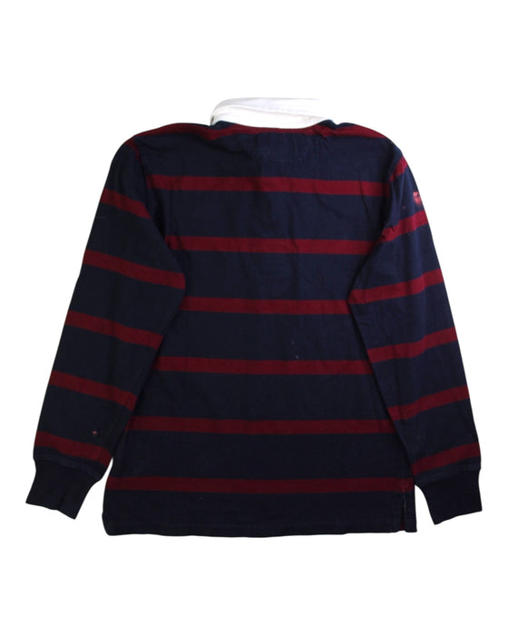A Navy Long Sleeve Polos from Polo Ralph Lauren in size 10Y for boy. (Back View)