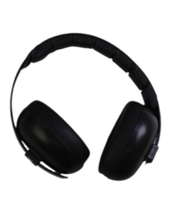 A Black Ear Muffs from Banz in size 6-12M for neutral. (Front View)