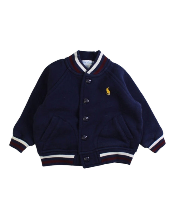 A Navy Lightweight Jackets from Ralph Lauren in size 3-6M for neutral. (Front View)