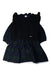 A Black Dress Sets from Petit Main in size 3T for girl. (Front View)