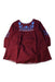 A Burgundy Long Sleeve Dresses from Apolina in size 6T for girl. (Front View)