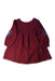 A Burgundy Long Sleeve Dresses from Apolina in size 6T for girl. (Back View)