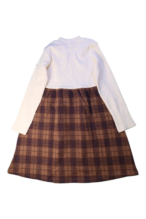 A White Long Sleeve Dresses from Miki House in size 5T for girl. (Back View)