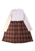 A White Long Sleeve Dresses from Miki House in size 5T for girl. (Back View)