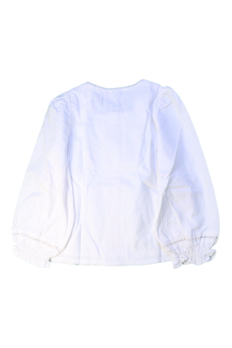 A White Long Sleeve Shirts from Little Cotton Clothes in size 4T for girl. (Back View)
