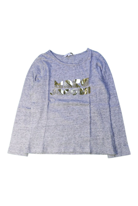 A Grey Long Sleeve Tops from Little Marc Jacobs in size 5T for girl. (Front View)