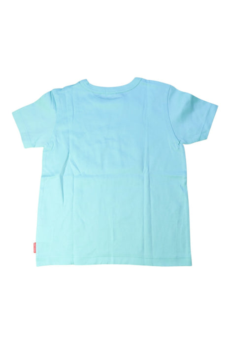 A Blue Short Sleeve T Shirts from Miki House in size 4T for girl. (Back View)