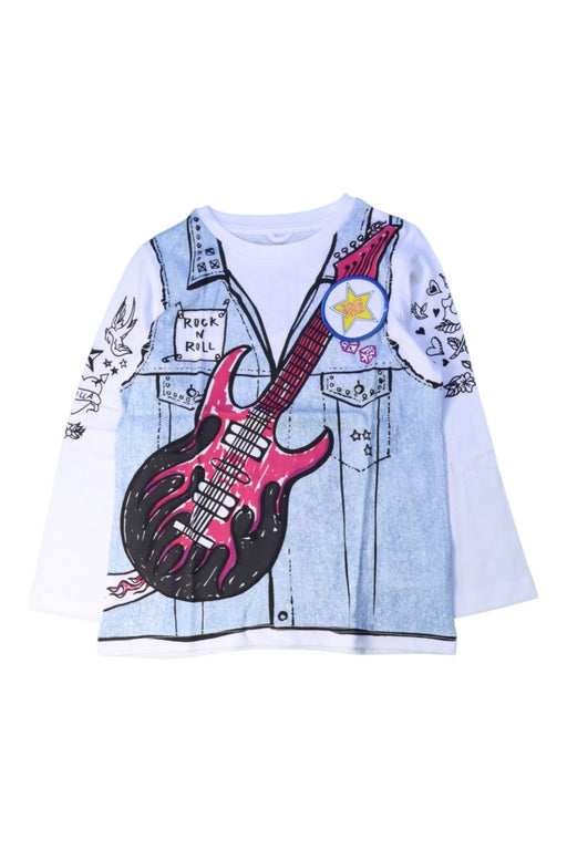 A White Long Sleeve T Shirts from Stella McCartney in size 5T for girl. (Front View)
