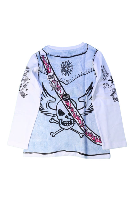 A White Long Sleeve T Shirts from Stella McCartney in size 5T for girl. (Back View)