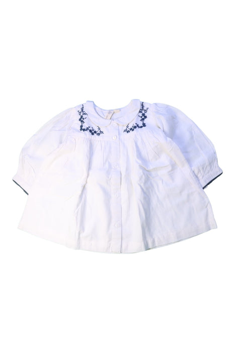 A White Short Sleeve Tops from Little Cotton Clothes in size 5T for girl. (Front View)