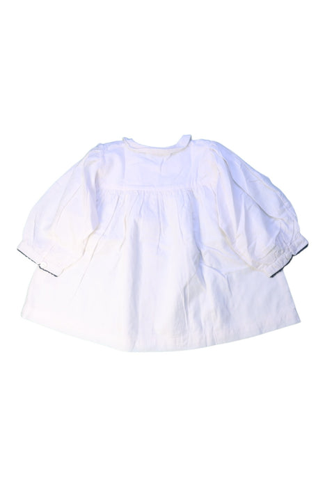 A White Short Sleeve Tops from Little Cotton Clothes in size 5T for girl. (Back View)