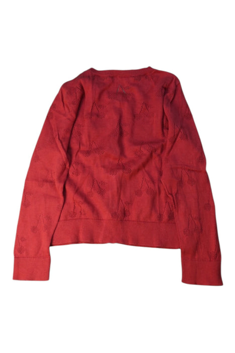 A Red Cardigans from Bonpoint in size 4T for girl. (Back View)