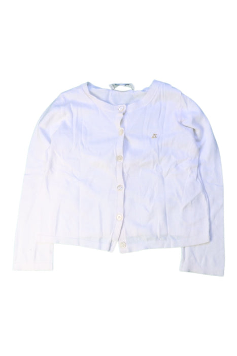A White Cardigans from Bonpoint in size 4T for girl. (Front View)