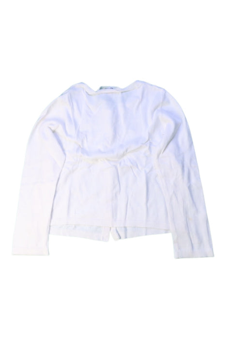 A White Cardigans from Bonpoint in size 4T for girl. (Back View)