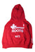 A Red Hooded Sweatshirts from Roots in size 5T for neutral. (Front View)