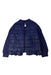 A Navy Puffer/Quilted Jackets from Moncler in size 3T for girl. (Front View)