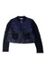 A Blue Puffer/Quilted Jackets from Moncler in size 4T for girl. (Front View)