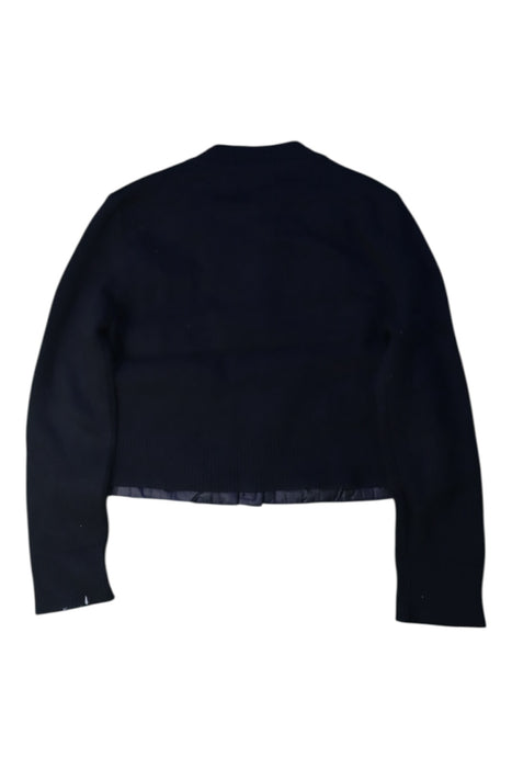 A Blue Puffer/Quilted Jackets from Moncler in size 4T for girl. (Back View)
