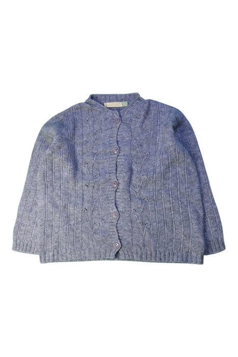 A Blue Cardigans from Plumeti Rain in size 4T for girl. (Front View)