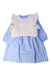 A Blue Dress Sets from Petit Main in size 2T for girl. (Front View)