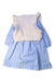 A Blue Dress Sets from Petit Main in size 2T for girl. (Back View)