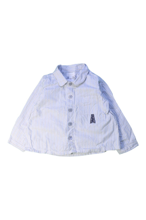 A White Long Sleeve Shirts from Jacadi in size 12-18M for boy. (Front View)