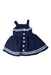 A Navy Sleeveless Dresses from Ralph Lauren in size 0-3M for girl. (Back View)
