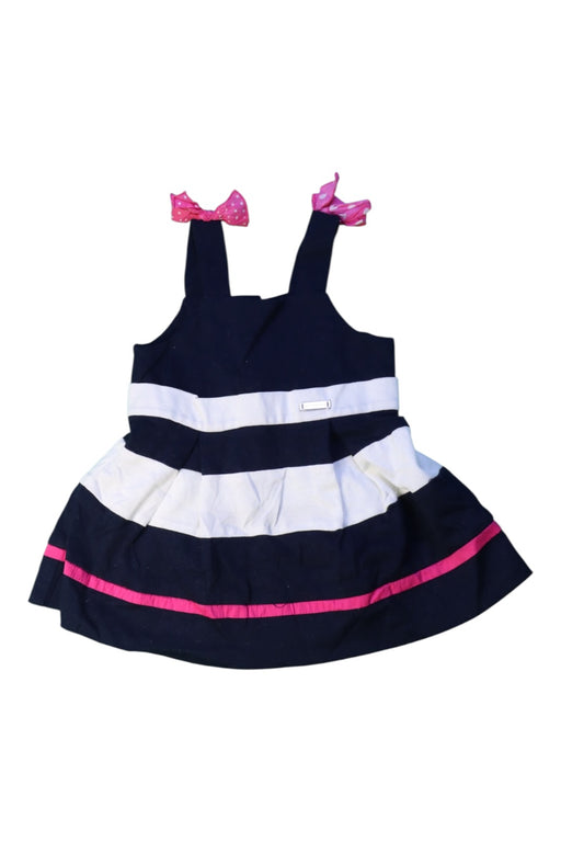 A Navy Sleeveless Dresses from Janie & Jack in size 6-12M for girl. (Front View)