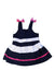 A Navy Sleeveless Dresses from Janie & Jack in size 6-12M for girl. (Front View)