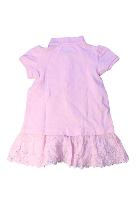A Pink Short Sleeve Dresses from Ralph Lauren in size 3-6M for girl. (Back View)