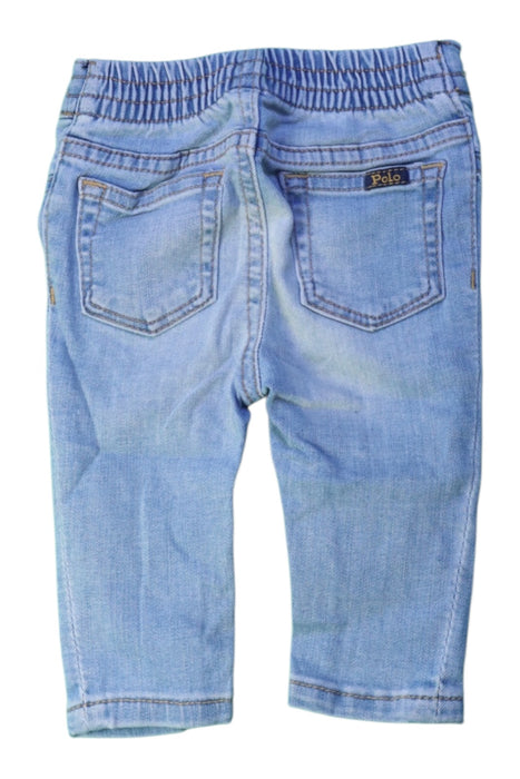 A Blue Jeggings from Polo Ralph Lauren in size 3-6M for girl. (Back View)