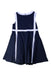A Navy Sleeveless Dresses from Jacadi in size 4T for girl. (Back View)