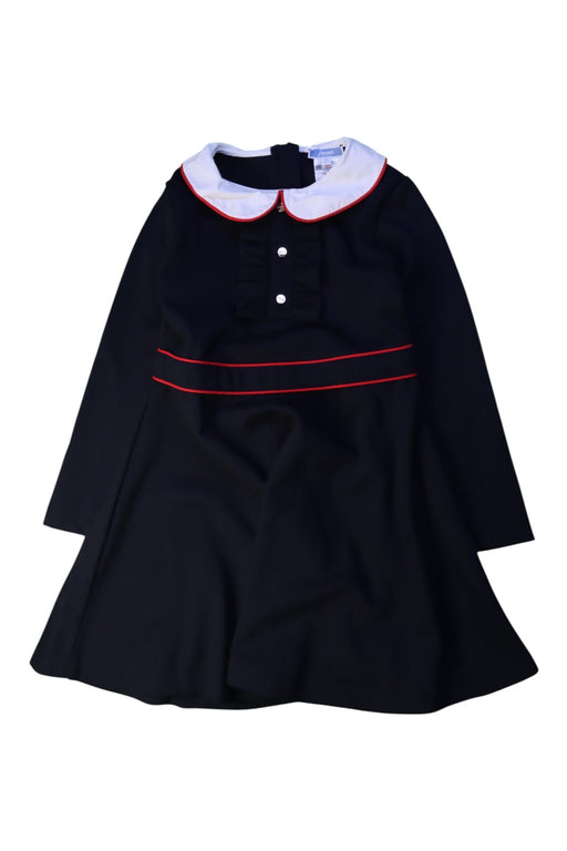 A Black Long Sleeve Dresses from Jacadi in size 6T for girl. (Front View)
