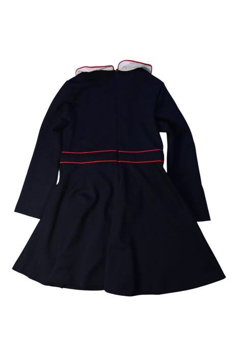 A Black Long Sleeve Dresses from Jacadi in size 6T for girl. (Back View)