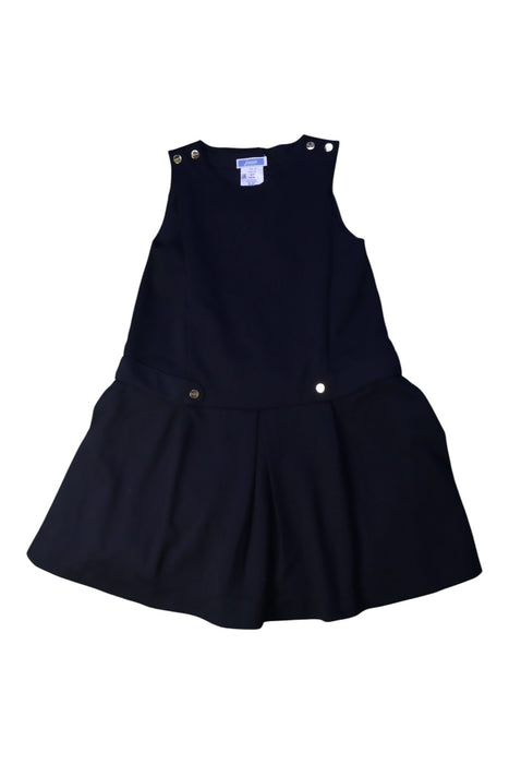 A Navy Sleeveless Dresses from Jacadi in size 6T for girl. (Front View)